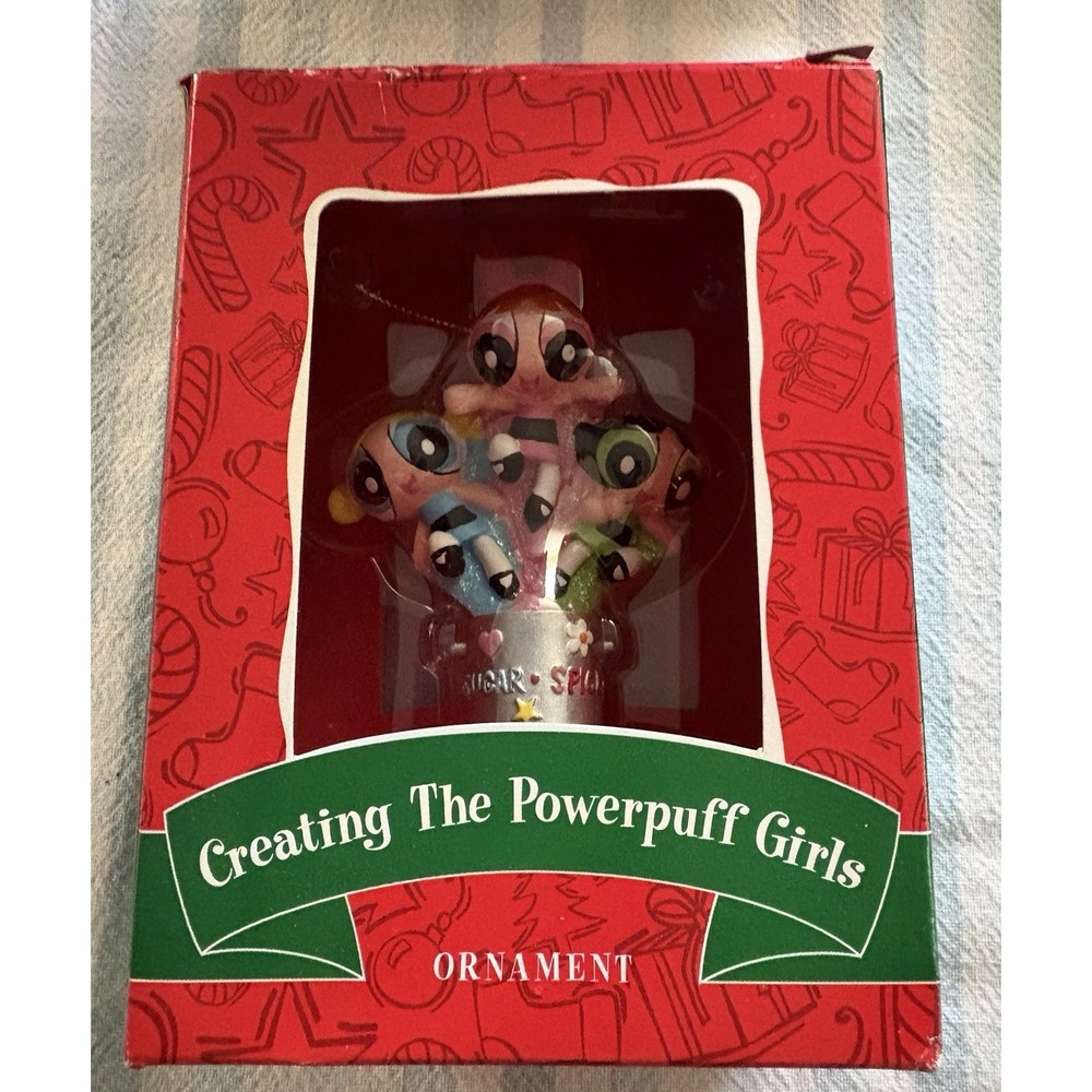 The Powerpuff Girls "Creating The Powerpuff Girls" Christmas Ornament 2000 NIB